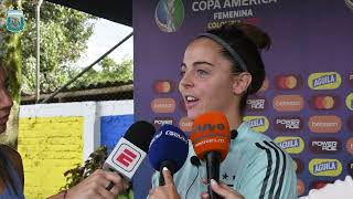 CAFem Ronda de prensa de Mariana Larroquette previa al partido ante Uruguay [upl. by Ahtera]