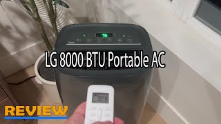 LG 8000 BTU Smart Portable Air Conditioner Review [upl. by Henry]