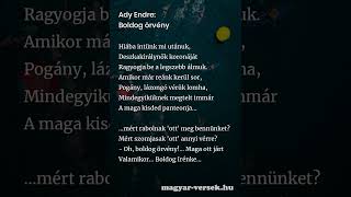 Ady Endre Boldog örvény Vers [upl. by Edina]