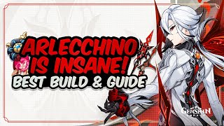 COMPLETE ARLECCHINO GUIDE Best Arlecchino Build  Artifacts Weapons amp Showcase  Genshin Impact [upl. by Yelak935]