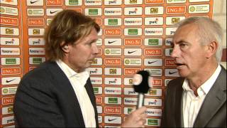 Hans Kraaij jr interviewt Van Marwijk na OranjeBulgarije [upl. by Cathrin543]