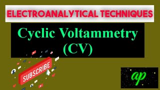 Cyclic Voltammetry Electroanalytical Techniques  Polytechnic TRB [upl. by Enaile]