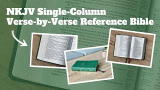 Unboxing the NKJV SingleColumn VersebyVerse Reference Bible [upl. by Ardnalac]