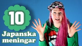 ♥ Lär dig 10 Japanska meningar [upl. by Dominique]