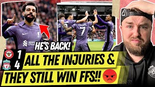 HUGE Underrated Win  Mo Salah is BACK Diaz Brilliant  Brentford 14 Liverpool Reaction [upl. by Assirac298]