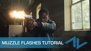 Tutorial How to Composite Muzzle Flashes in After Effects [upl. by Ardnwahs]