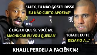 ENTROU NA MENTE🚨 Khalil SE IRRIT4 com Alex Poatan EM COLETIVA DO UFC 307 pós DESAFIÁLO PUBLICAMENTE [upl. by Japheth896]