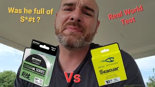 Seagur Invisx Vs Spro Essential Gouken Fluorocarbon Real World Comparison [upl. by Eimor]