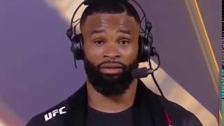 Tyron Woodley Discusses UFC 228 Post Fight Interview after big win [upl. by Nallek]