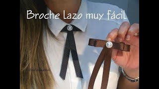 Diy Broche lazo de moda muy fácil [upl. by Aneelas]