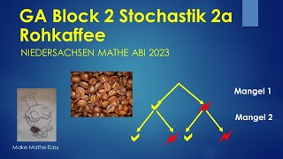 GA Niedersachsen Mathe Abi 2023 Stochastik Block 2a Rohkaffee [upl. by Ayekam]