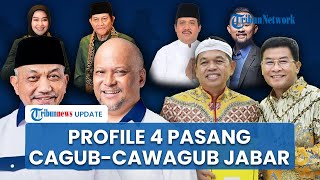 Profile 4 CagubCawagub Jabar Putra Presiden Politisi hingga Publik Figur Bersaing Ketat di Pilgub [upl. by Aineles]