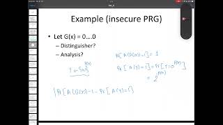 Lecture 8 Pseudo OneTime Pad [upl. by Sivet]