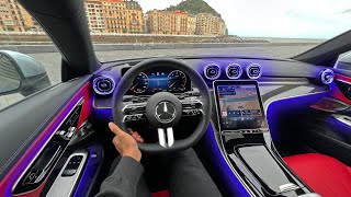 NEW 2024 Mercedes Benz CLE Coupe POV Drive Interior Ambiente Review CLE450 [upl. by Talia]