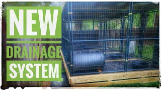 Our Newest Outdoor Dog Kennel Setup Design With a Waste Drainage System  Louisville Kentucy [upl. by Etnaid171]