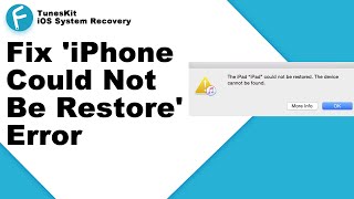 6 Ways to Fix iPhone Could Not be restored Error [upl. by Klayman629]