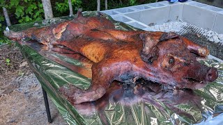 Whole Pig Roast Ribs Shoulders Hams and everything in between for a stunning BBQ centerpiece [upl. by Heise]