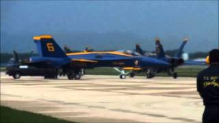 US Navy Blue Angels Deke Slayton Airfest 2014 Highlights La Crosse WI [upl. by Nazarius]