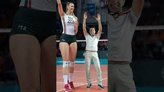 Super Tall Woman Volleyball Player Dances Her Way to VIRAL Fame  Very Tall Girl [upl. by Quick]