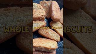 Homemade snacks for evening tea  Whole Wheat Biscuits  food recipe cooking snacks [upl. by Ahsiym754]