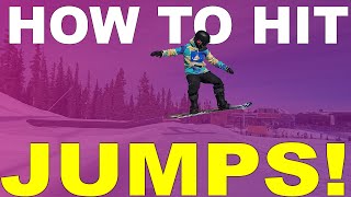 How to Hit jumps on your snowboard Beginner to Intermediate [upl. by Bluefield]