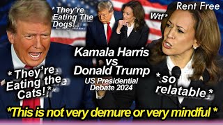 donald trump and kamala harris debate was so UNHINGED 😂🫠 biggest fails lies amp funniest highlights [upl. by Arretak521]