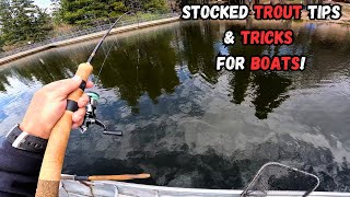 Fishing For Stocked Trout On A Boat  My Top Methods [upl. by Emalia167]