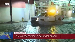 Flooding from Hurricane Idalia in Clearwater Beach [upl. by Ynoep]