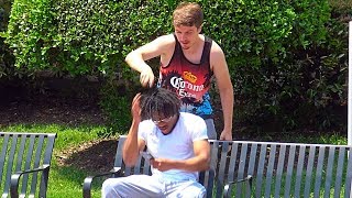 Shaving Peoples Heads Prank [upl. by As]