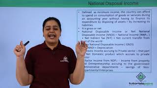 Class 12th – National Disposable Income  Economics  Tutorials Point [upl. by Ecnaralc]