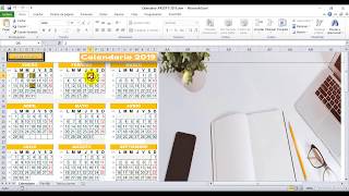 Gratis Nuevo Calendario Excel 2019 Muy Práctico con Agenda 2019 [upl. by Arhat]