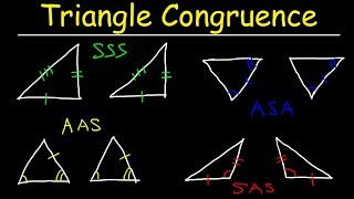 Triangle Congruence Theorems Two Column Proofs SSS SAS ASA AAS Postulates Geometry Problems [upl. by Gordan]