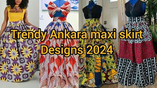 🌸💖 Ankara styles for ladies 2024  Ankara maxi skirt designs  Ankara Long skirt designs  Ankara [upl. by Rebeh]