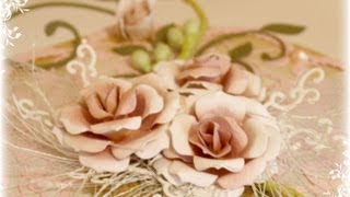 Flower Tutorial using Cheery Lynn Gardenia Die Strip [upl. by Zinn]