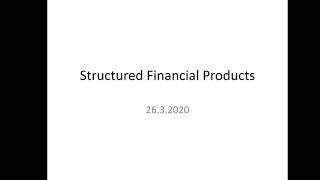 Structured Financial Products [upl. by Blayze]