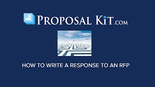 How to Write an RFP Response Government Private Sector Grant etc [upl. by Doggett]