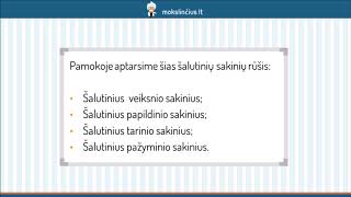 Šalutinių sakinių rūšys veiksnio tarinio pažyminio ir papildinio šalutiniai sakiniai [upl. by Rahm897]