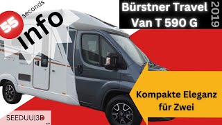 Bürstner Travel Van T 590 G  Kompakte Eleganz für Zwei SEEDUU [upl. by Adekan273]