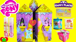 My Little Pony Twilight Sparkle Castle Jewelry Box with Shopkins Happy Places and Surprises [upl. by Graehl846]