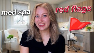 RED FLAGS WHEN HIRED AT A NEW MED SPA  aesthetic nurse injector tips [upl. by Stralka]