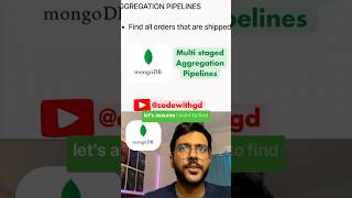 Multi staged mongoDB Aggregation pipelines shorts mongodb database software softwareengineer [upl. by Lira]