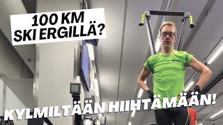 Hiihtoloma Onnistuuko 100 km Ski Erg laitteella osa 1 [upl. by Nodle194]