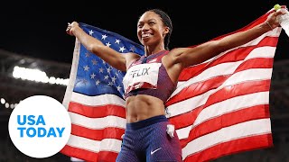 Allyson Felix opens nursery for Olympic Village  USA TODAY [upl. by Dido]