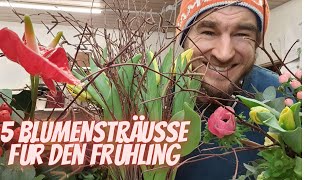 Livestream 412 5 Blumenstrauss Ideen Frühling 2022  DIY Inspirationen für den Frühling [upl. by Ilaire]