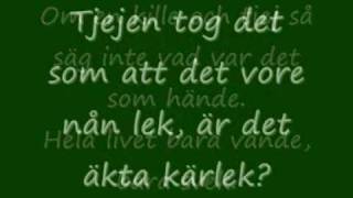 anton och affe du var mitt allt w lyrics [upl. by Idaline]