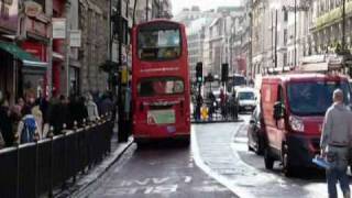 Bus Priority Measures Contraflow bus lanes in London [upl. by Eesyak531]