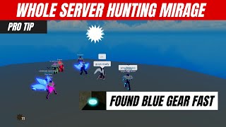 How to Get Blue Gear Fast Mirage Island Hunt in Blox fruits [upl. by Rahcir854]