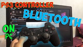 How to use DUALSHOCK 3 PS3 controller on PC using BLUETOOTHUSB [upl. by Eniamart]