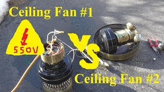 Ceiling Fan Vs Ceiling Fan Overvoltage Competition [upl. by Aisatsanna46]