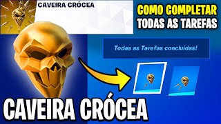 COMO COMPLETAR TODAS AS TAREFAS CAVEIRA CRÓCEA  Fortnite [upl. by Katinka]